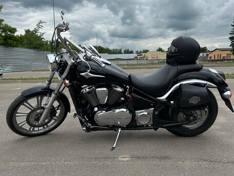 2007 Kawasaki VN900 Vulcan, чёрный, 570000 рублей, вид 3