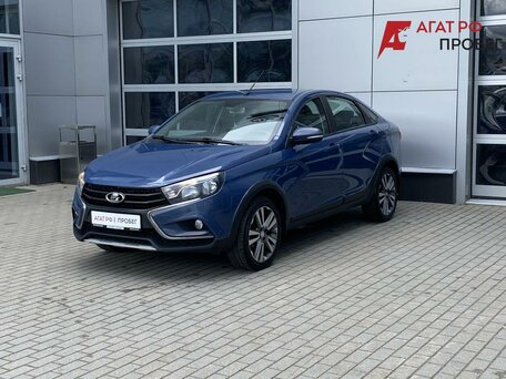2018 Lada (ВАЗ) Vesta Cross I, синий, 1020000 рублей, вид 3