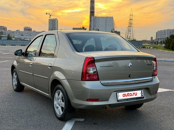 2011 Renault Logan I Рестайлинг, бежевый - вид 6