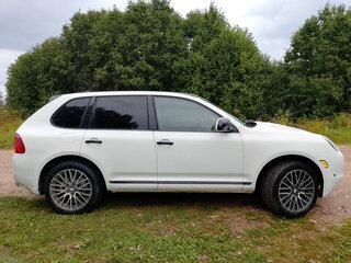 2005 Porsche Cayenne S I (955), белый, 700000 рублей, вид 3