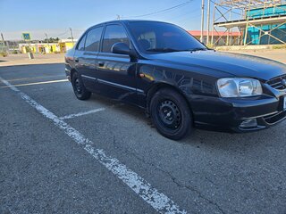 2007 Hyundai Accent ТагАЗ II, чёрный, 360000 рублей, вид 1