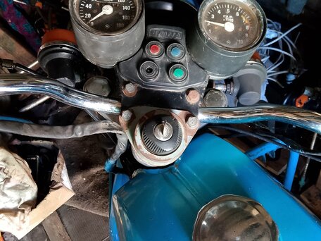 1986 Jawa 350 CL, голубой, 60000 рублей, вид 2