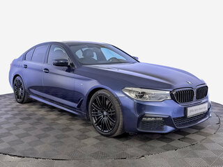 2018 BMW 5 серии 530d xDrive VII (G30/G31/G38), синий, 4510000 рублей, вид 3