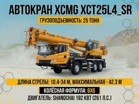 2025 XCMG XCT25L4, золотистый, 18190000 рублей, вид 1
