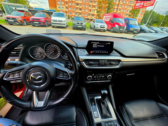 2018 Mazda 6 III (GJ) Рестайлинг, красный, 1550000 рублей - вид 7