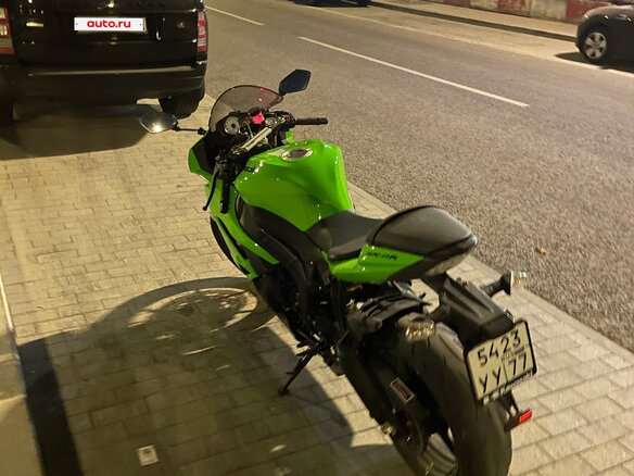 2010 Kawasaki ZX-6R Ninja, зелёный, 850000 рублей - вид 6