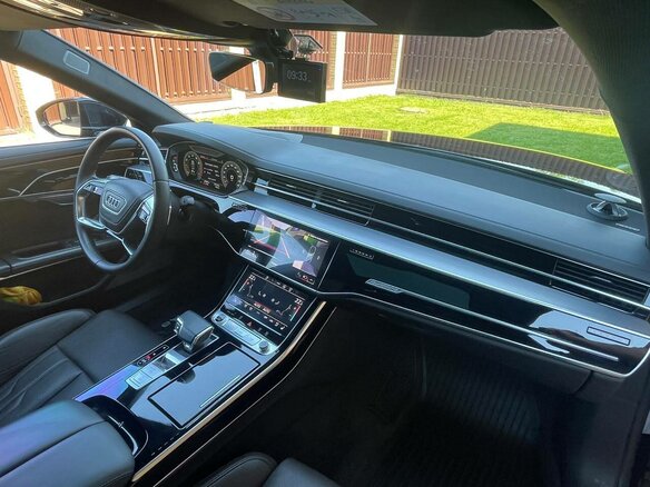 2021 Audi A8 Long 55 TFSI IV (D5), чёрный, 9200000 рублей - вид 9