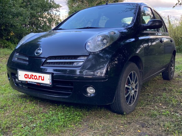 2006 Nissan Micra III (K12), чёрный, 600000 рублей - вид 1