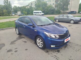 2016 Kia Rio III Рестайлинг, синий, 1090000 рублей, вид 3
