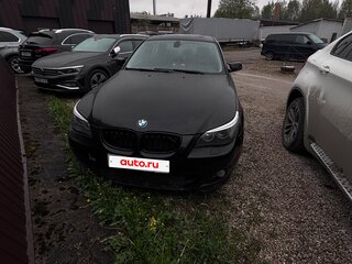 2008 BMW 5 серии 525i V (E60/E61) Рестайлинг, чёрный, 860000 рублей, вид 1