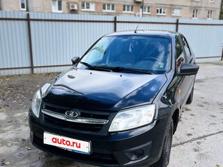 2014 Lada (ВАЗ) Granta I, чёрный, 390000 рублей, вид 2