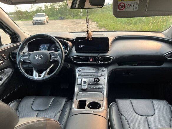 2021 Hyundai Santa Fe IV Рестайлинг, чёрный, 3600000 рублей - вид 6