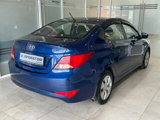 2015 Hyundai Solaris I Рестайлинг, синий, 555000 рублей, вид 4