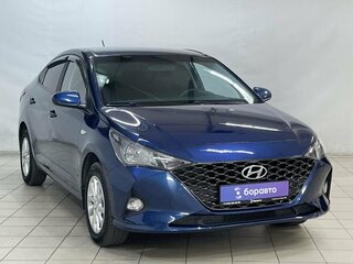 2021 Hyundai Solaris II Рестайлинг, синий, 1580000 рублей, вид 1