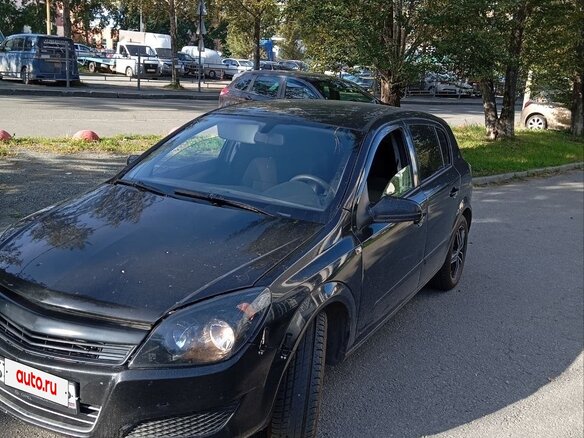 2007 Opel Astra H Рестайлинг, чёрный, 500000 рублей