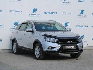 2017 Lada (ВАЗ) Vesta SW Cross I, серебристый, 910000 рублей, вид 3