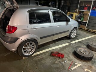 2008 Hyundai Getz I Рестайлинг, серебристый, 600000 рублей, вид 4