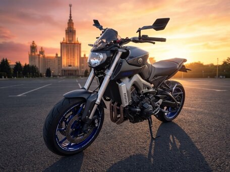 2014 Yamaha MT-09 (FZ-09), серый, 699000 рублей, вид 1