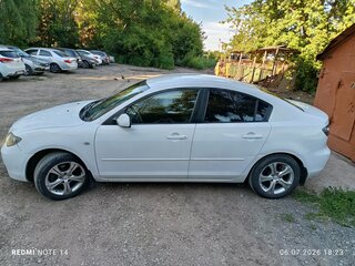 2008 Mazda 3 I (BK) Рестайлинг, белый, 410000 рублей, вид 4