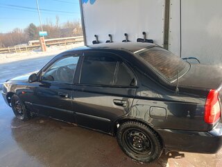 2008 Hyundai Accent ТагАЗ II, чёрный, 280000 рублей, вид 4