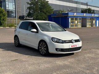 2009 Volkswagen Golf VI, белый, 850000 рублей, вид 1
