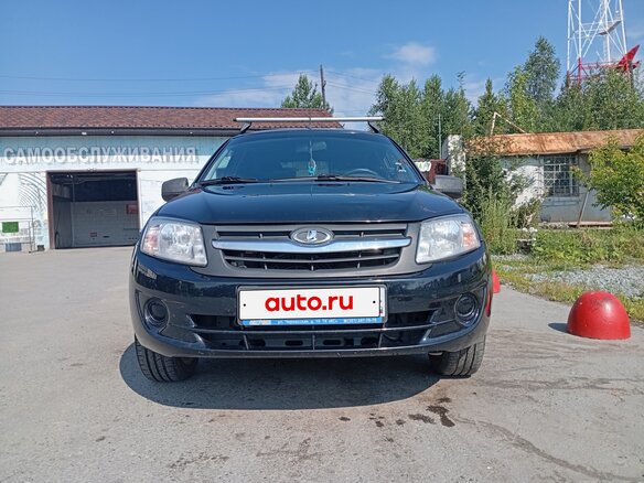 2014 Lada (ВАЗ) Granta I, чёрный, 450000 рублей - вид 1
