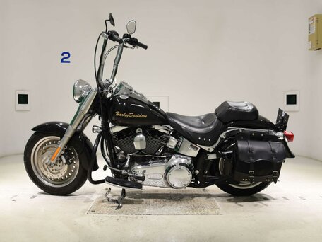 2007 Harley-Davidson Fat Boy, чёрный, 977000 рублей, вид 1
