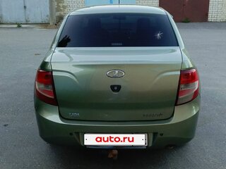 2013 Lada (ВАЗ) Granta I, зелёный, 395000 рублей, вид 4