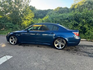 2007 BMW 5 серии 525d V (E60/E61) Рестайлинг, синий, 1750000 рублей, вид 4