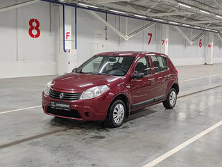 2011 Renault Sandero I, красный, 410000 рублей, вид 1