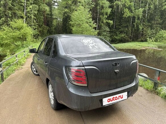 2014 Lada (ВАЗ) Granta I, серебристый - вид 6