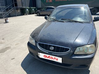 2006 Hyundai Accent ТагАЗ II, чёрный, 170000 рублей, вид 1