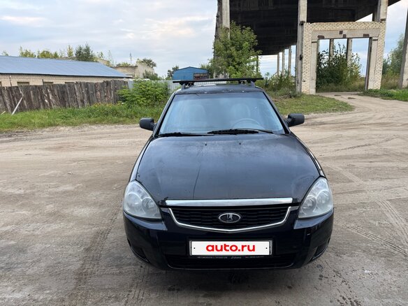 2009 Lada (ВАЗ) Priora I, чёрный - вид 2