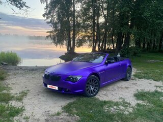 2004 BMW 6 серии 645i II (E63/E64), фиолетовый, 1300000 рублей, вид 2
