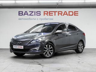 2015 Hyundai Solaris I Рестайлинг, серый, 740000 рублей, вид 1