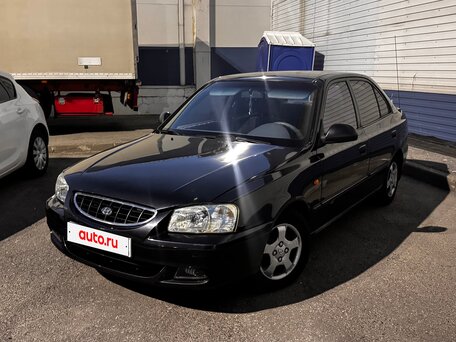 2007 Hyundai Accent ТагАЗ II, чёрный, 333000 рублей, вид 3