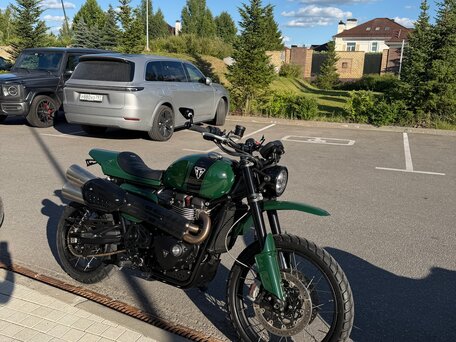 2022 Triumph Scrambler, зелёный, 1199000 рублей, вид 3