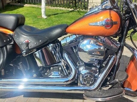 2015 Harley-Davidson Heritage, оранжевый, 1170000 рублей, вид 5