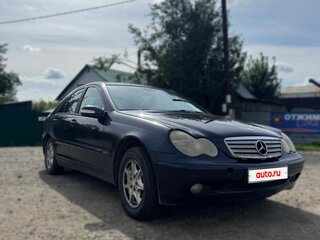 2001 Mercedes-Benz C-Класс 180 II (W203), синий, 390000 рублей, вид 2