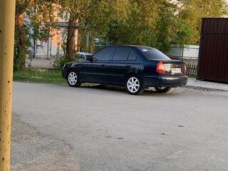 2008 Hyundai Accent ТагАЗ II, синий, 350000 рублей, вид 3