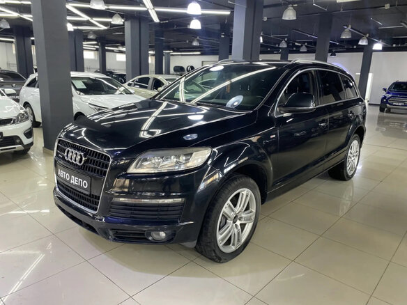 2008 Audi Q7 I (4L), чёрный, 1185000 рублей