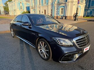 2018 Mercedes-Benz S-Класс AMG 63 AMG Long III (W222, C217) Рестайлинг, синий, 8800000 рублей, вид 1