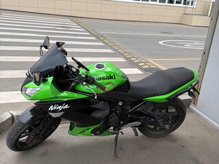 2011 Kawasaki ER-4F (Ninja 400R), зелёный, 350000 рублей, вид 4
