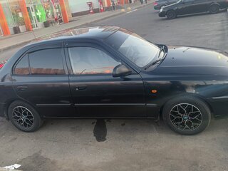 2007 Hyundai Accent ТагАЗ II, чёрный, 470000 рублей, вид 2