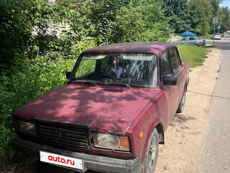 2002 Lada (ВАЗ) 2107, пурпурный, 60000 рублей, вид 1