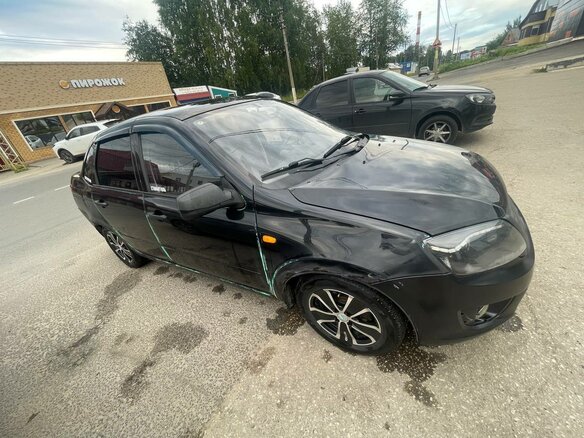 2012 Lada (ВАЗ) Granta I, чёрный, 160000 рублей