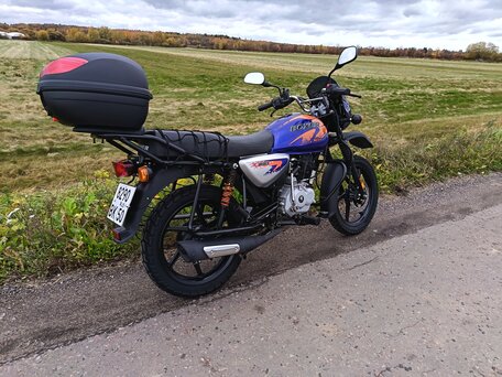 2025 Bajaj Boxer BM 150X, синий, 120000 рублей, вид 3