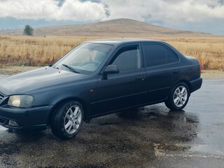 2009 Hyundai Accent ТагАЗ II, чёрный, 395000 рублей, вид 4
