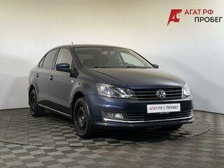 2016 Volkswagen Polo V Рестайлинг, синий, 1200000 рублей, вид 3