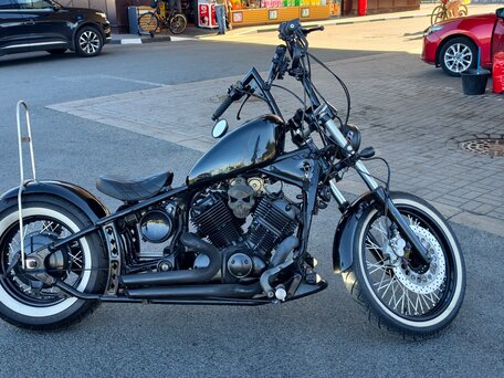 1996 Yamaha XVS400 Drag Star, чёрный, 500000 рублей, вид 1